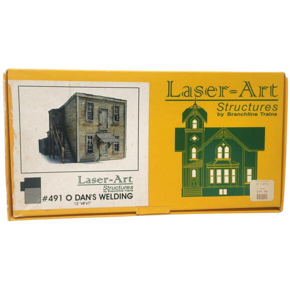 Branchline O laser Art Structures #491 Dan's Welding New Open Box